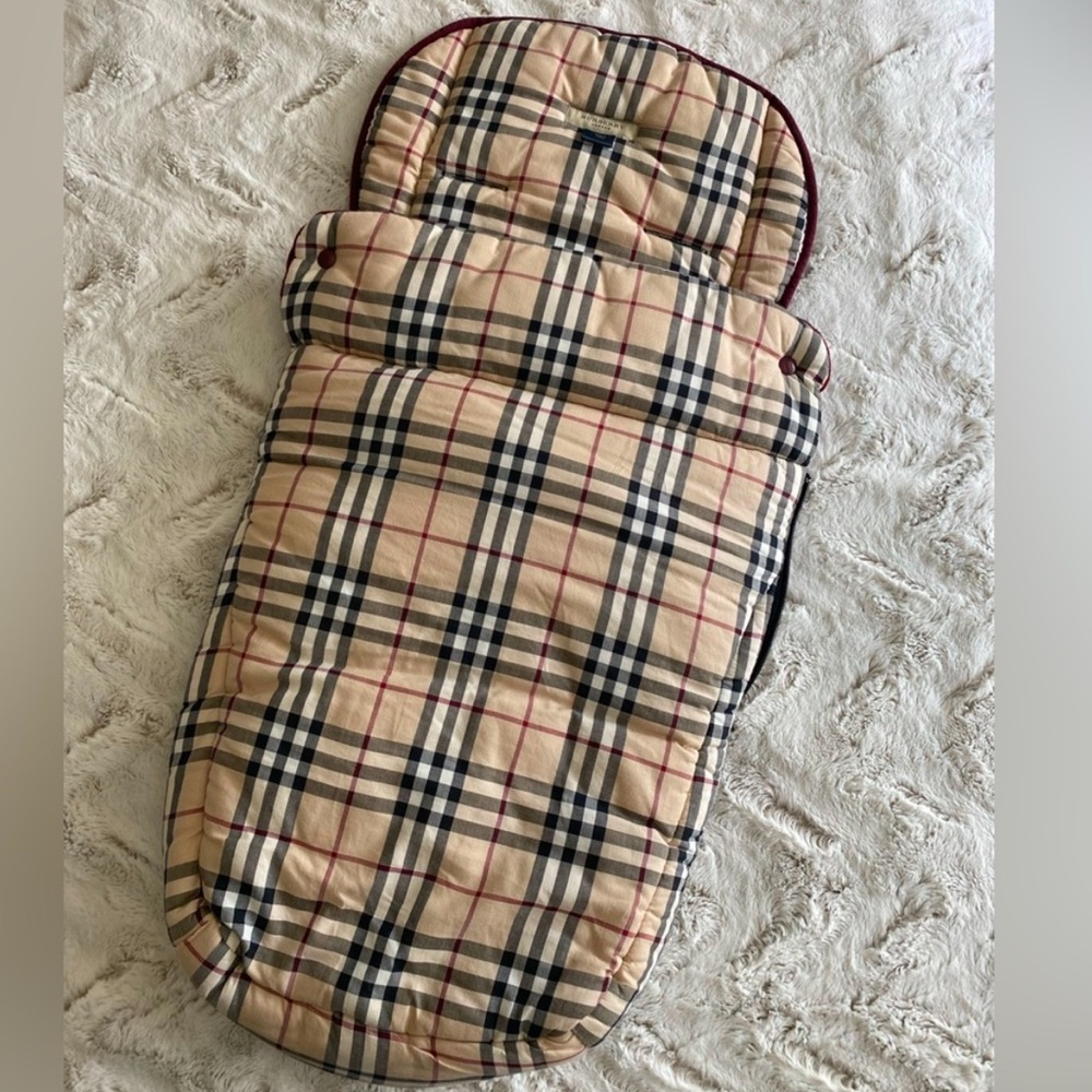 Burberry Plaid Baby Stroller bunting